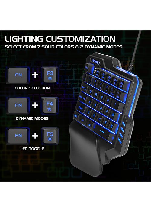 Single Handed Gaming Keyboard (ENHANCE)