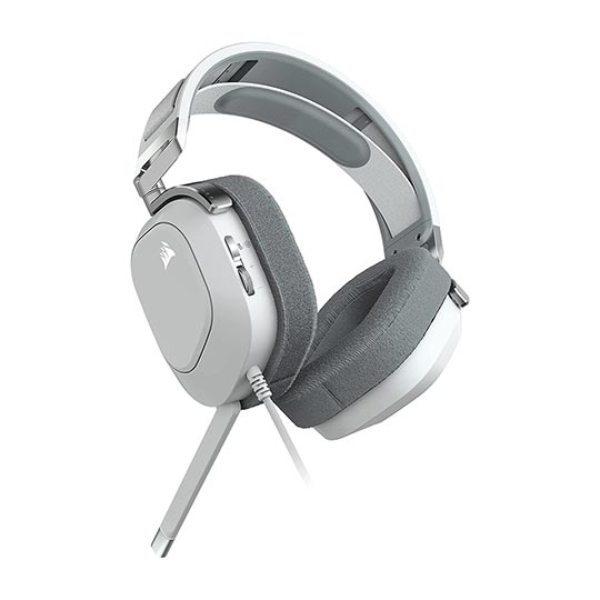 Corsair HS80 RGB Wired Gaming Headset-
White