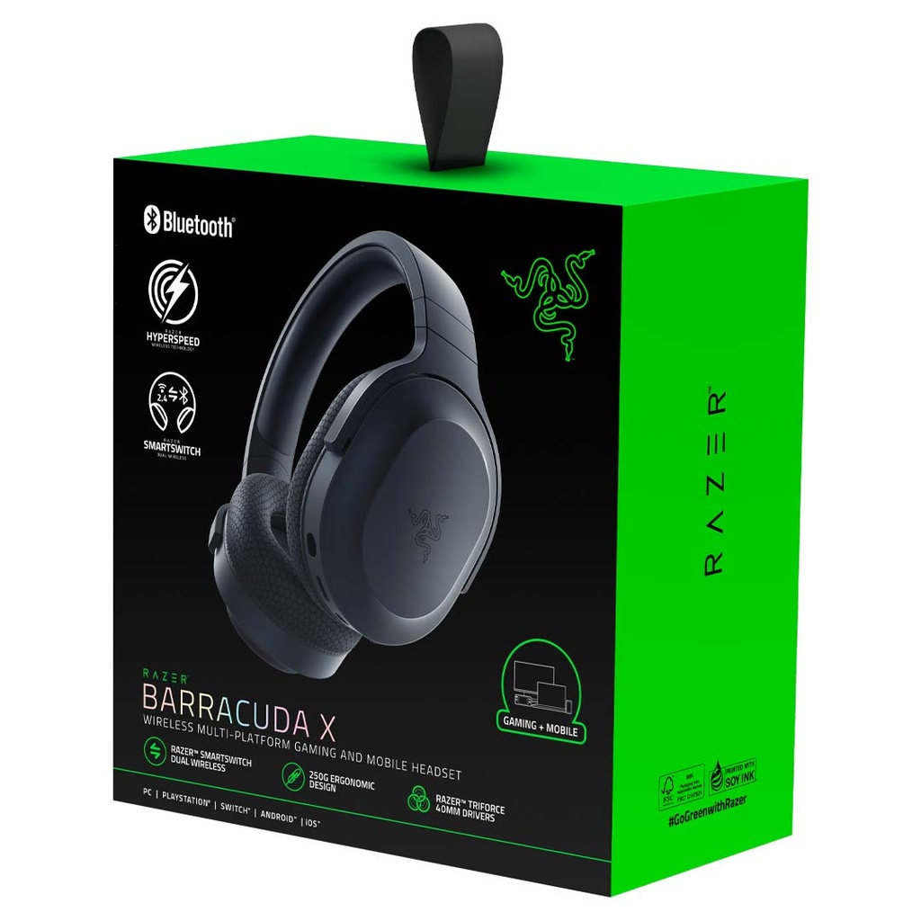 Razer Barracuda X Hyperspeed Wireless Gaming Headset Black