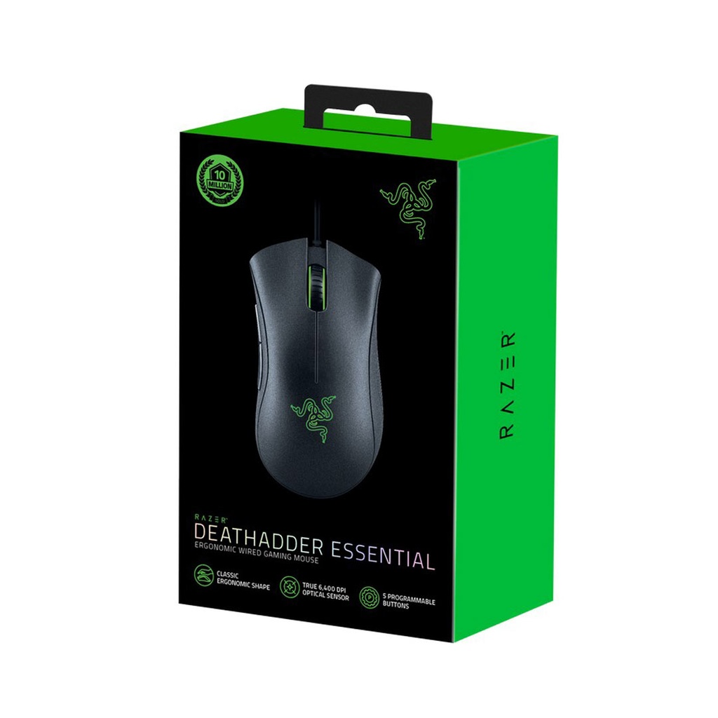 Razer DeathAdder Essential Wired Gaming Mouse Black 