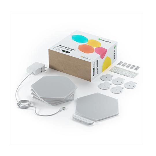 NANOLEAF Hexagon Shapes 5 RGB Panels Starter Kit White