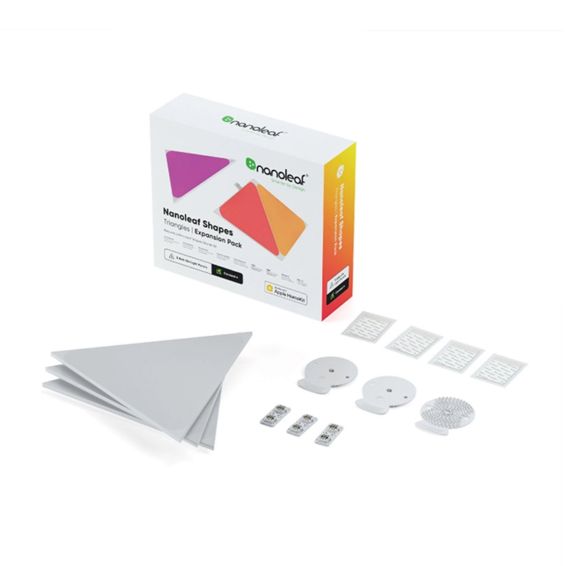 NANOLEAF Triangles Shapes 3 RGB Panels Expansion Pack White