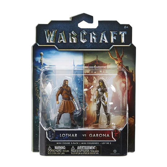 Jakks Pacific-Warcraft-Garona & Lothar Civilian Mini Figure Pack of 2