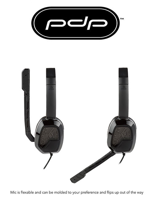 PS4 Afterglow LVL 1 Chat Headset Black/Grey (PDP)