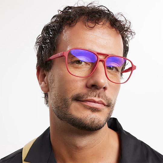 Barner Brad Burgundy Red Eyewear