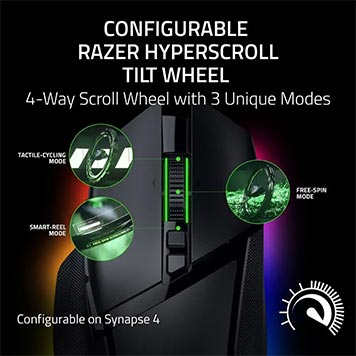 Razer Basilisk V3 Pro 35K Wireless Gaming Mouse- Black