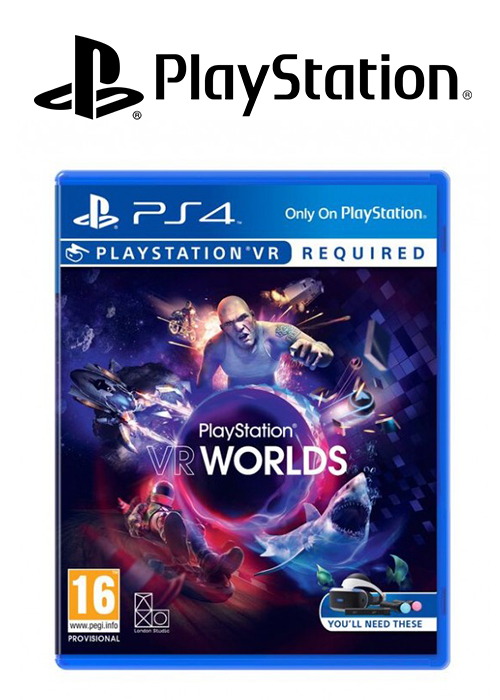PS VR Worlds Bundle - Starter Pack with PS5 Adapter