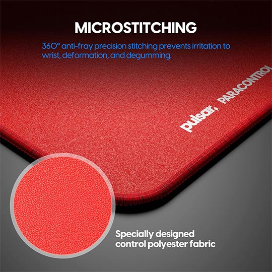 PULSAR Paracontrol V2 Xlarge Red Mouse Pad (490x420mm)