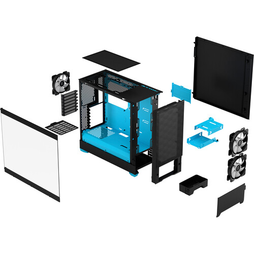 Fractal Design Pop Air RGB Mid-Tower Case-Cyan Core