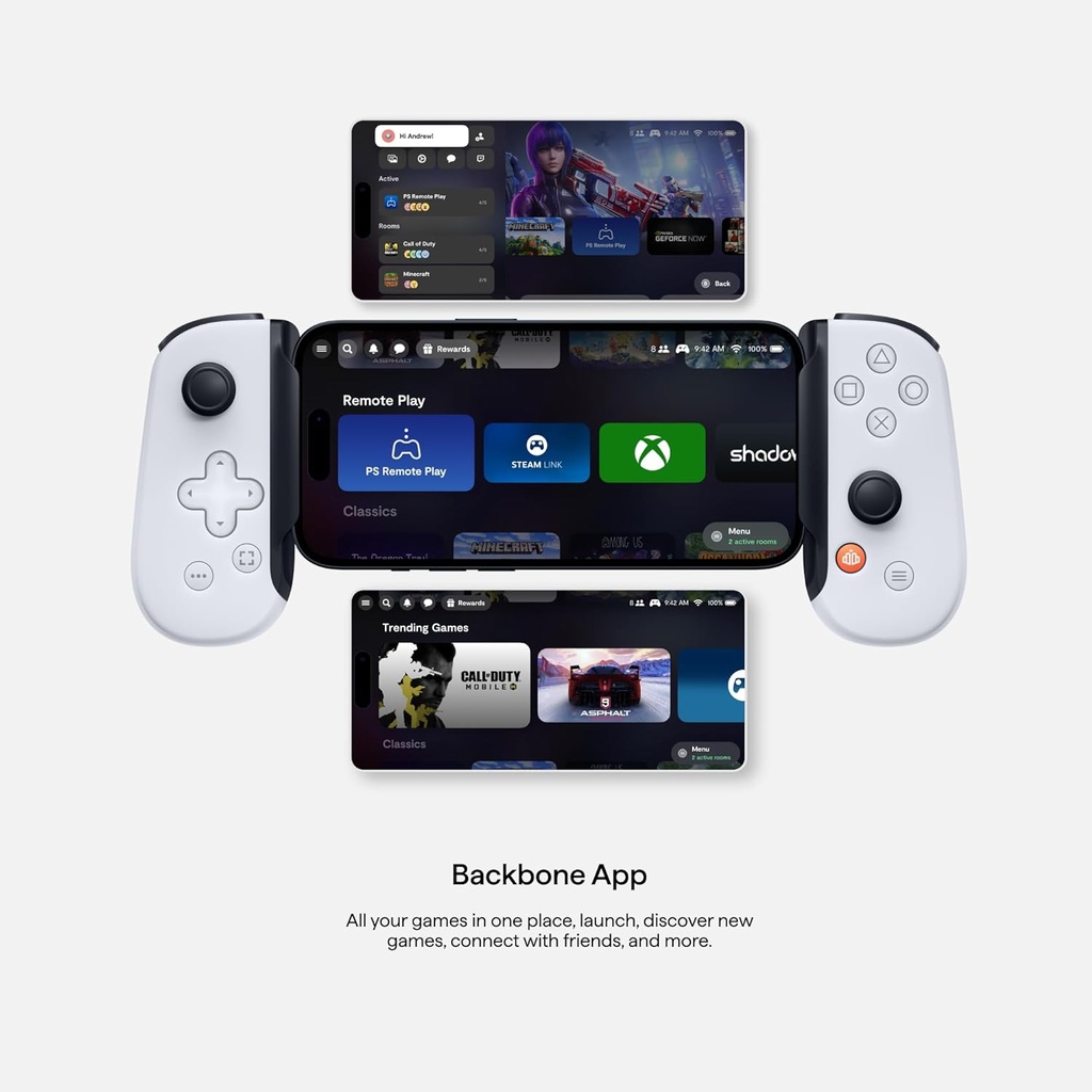 Backbone One Gen 2 PlayStation Edition-Mobile Gaming Controller for Android and iPhone 15 Series  - White