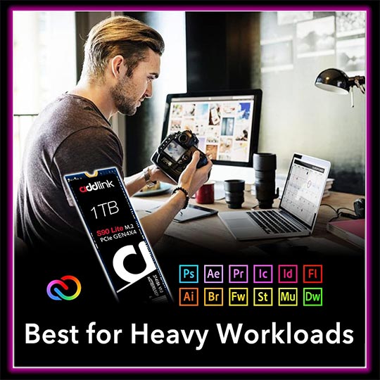 Addlink SSD 1TB M.2 2280 PCIe GEN4X4 NVMe Up to R:5000 , W:4000)