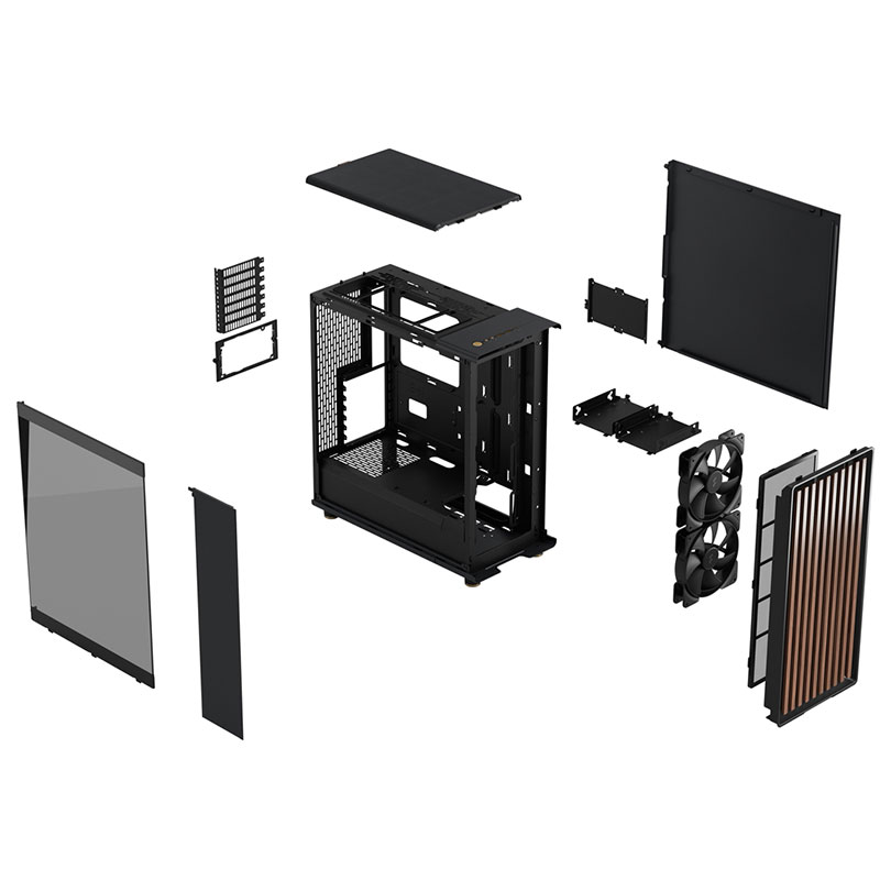 Fractal Design North Charcoal TG Mid Tower Gaming PC Case