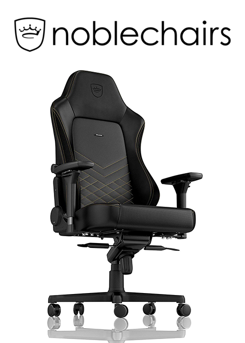 Noblechairs HERO Gaming Chair - Black/Gold