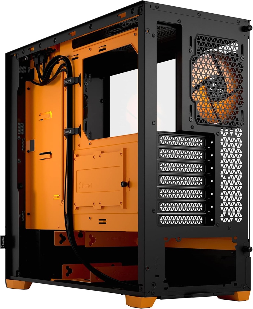 Fractal Design Pop Air RGB Orange Core Mid Tower Gaming PC Case