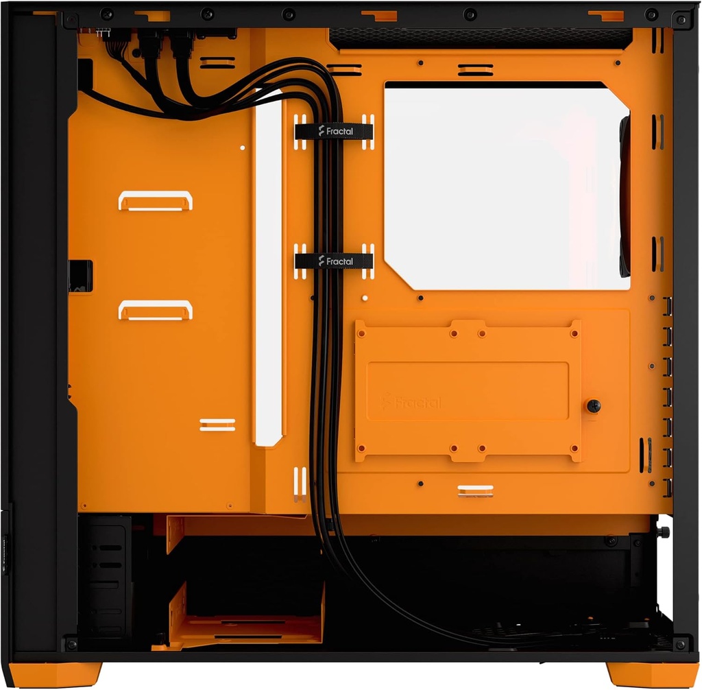 Fractal Design Pop Air RGB Orange Core Mid Tower Gaming PC Case