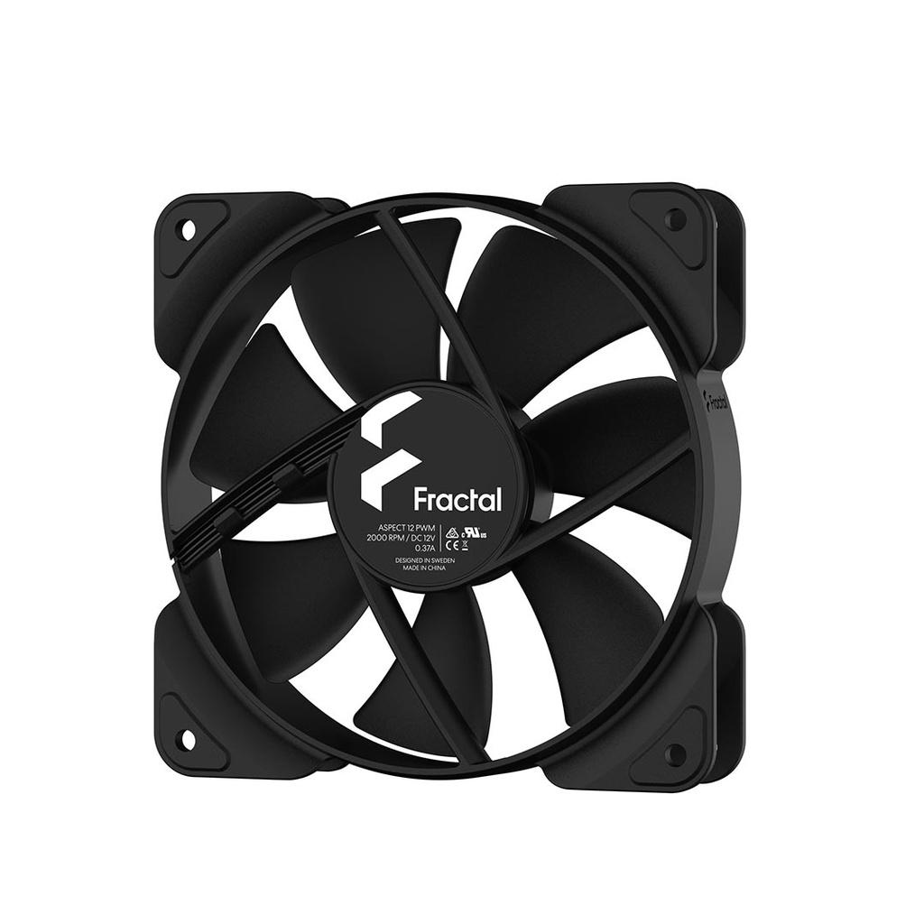 Fractal Design Aspect 12 RGB PWM Black Frame 3-pack Fan