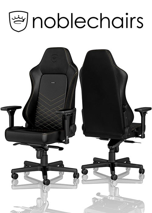 Noblechairs HERO Gaming Chair - Black/Gold