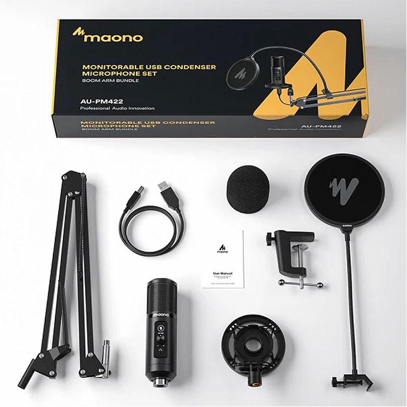 Maonocaster AU-PM422 USB Microphone Stand Black