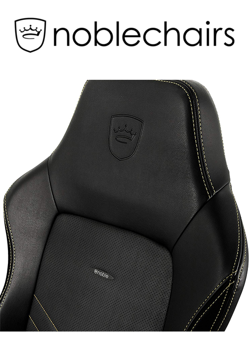 Noblechairs HERO Gaming Chair - Black/Gold