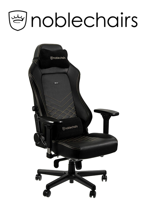 Noblechairs HERO Gaming Chair - Black/Gold