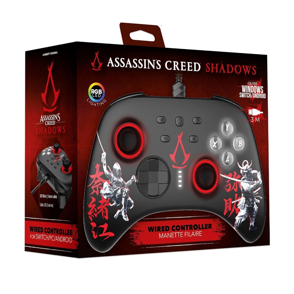 Freaks and Geeks Assassin's Creed Shadows Wired NS Controller