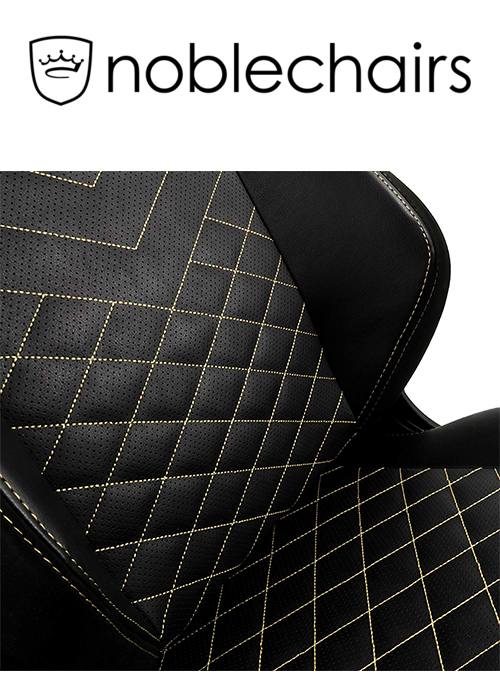 Noblechairs HERO Gaming Chair - Black/Gold