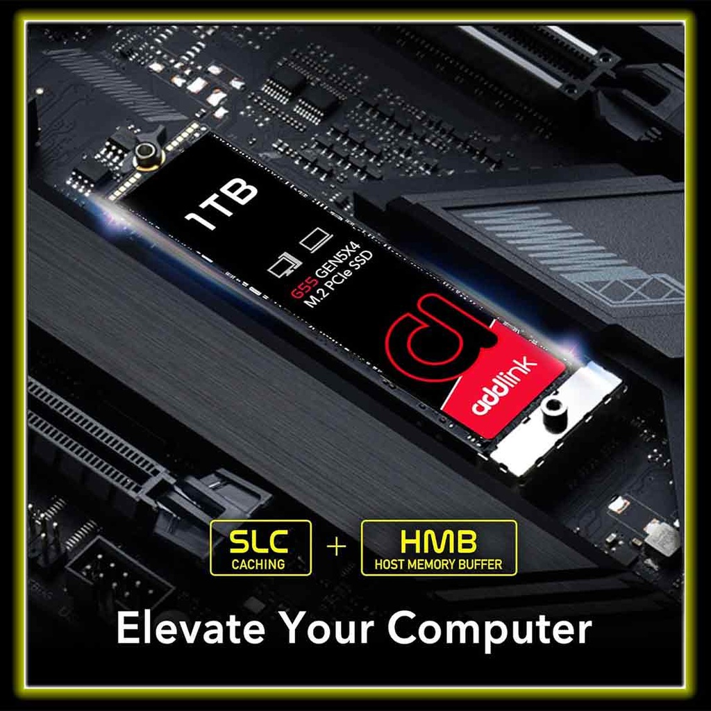 addlink SSD 1TB M.2 2280 PCIe GEN5X4 NVMe  ( Up to R:10200 , W:8300)
