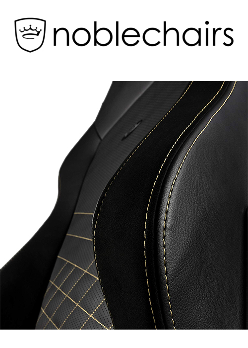 Noblechairs HERO Gaming Chair - Black/Gold