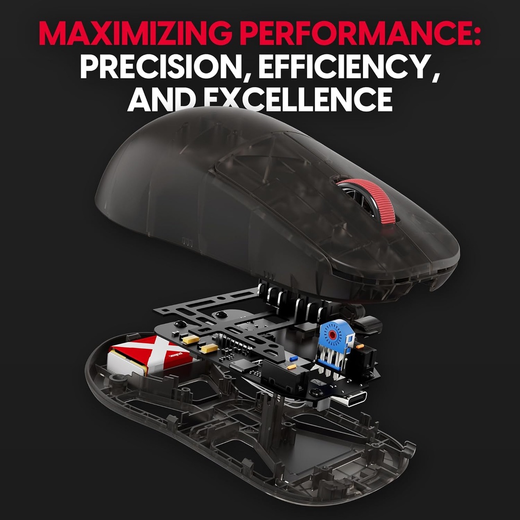 Pulsar X2H Super Clear Limited Edition Wireless Gaming Mouse Black