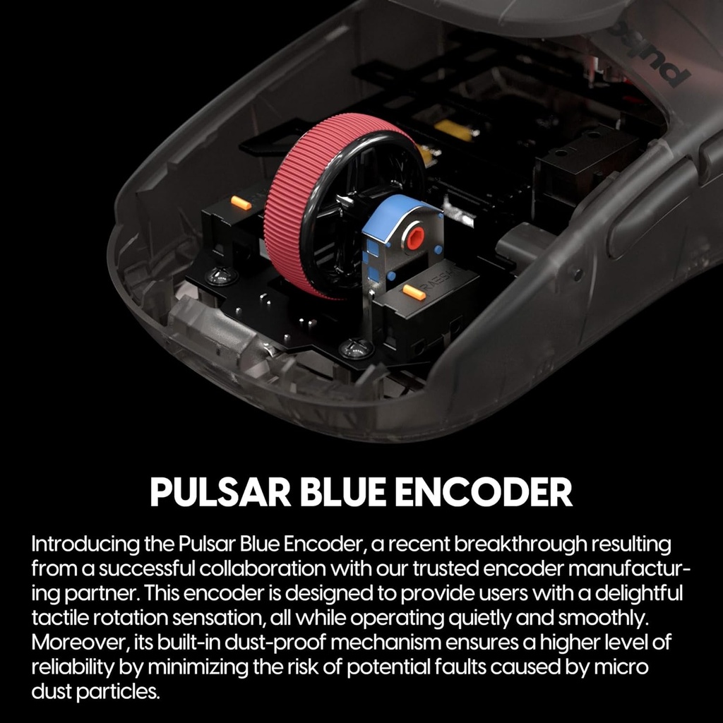 Pulsar X2H Super Clear Limited Edition Wireless Gaming Mouse Black