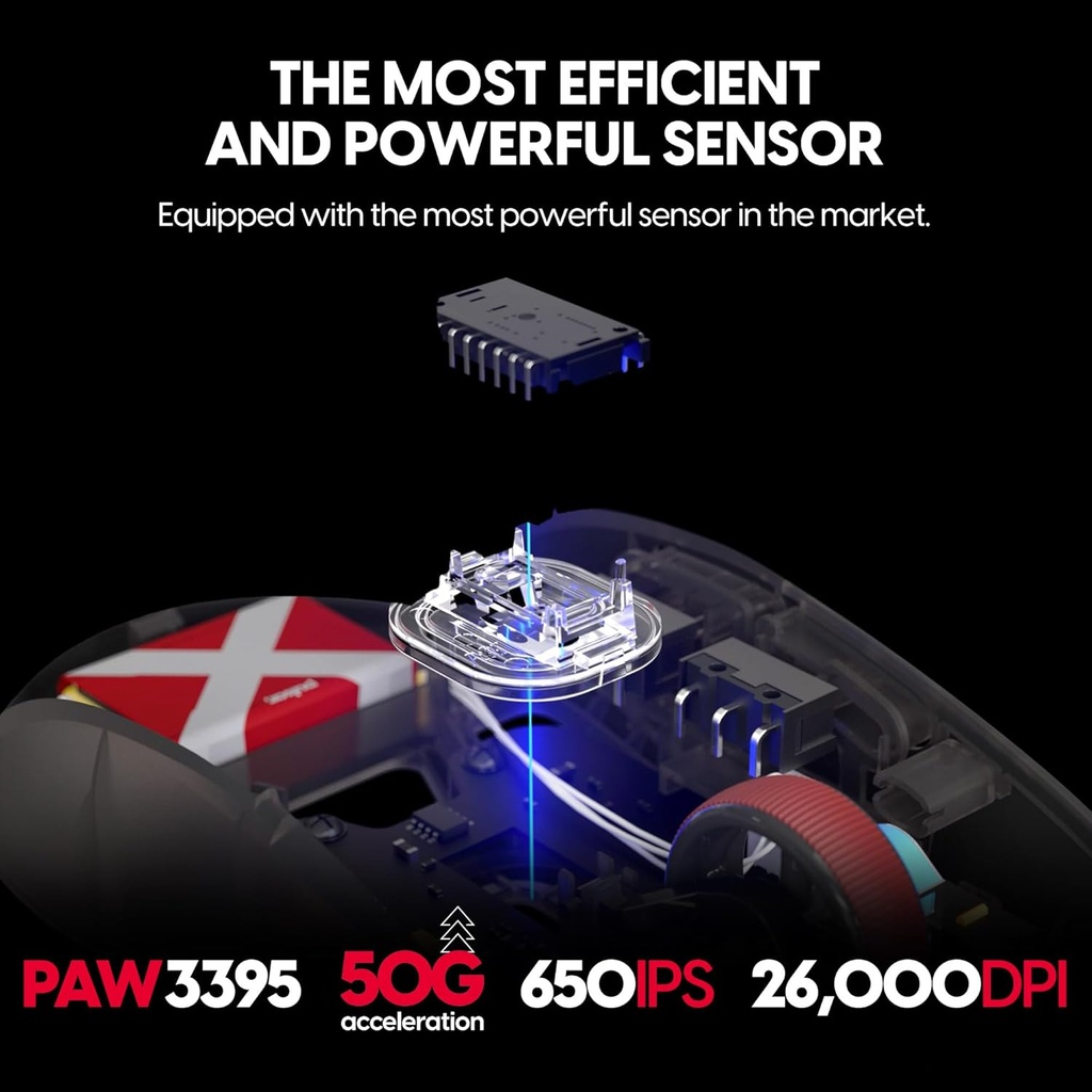 Pulsar X2H Super Clear Limited Edition Wireless Gaming Mouse Black