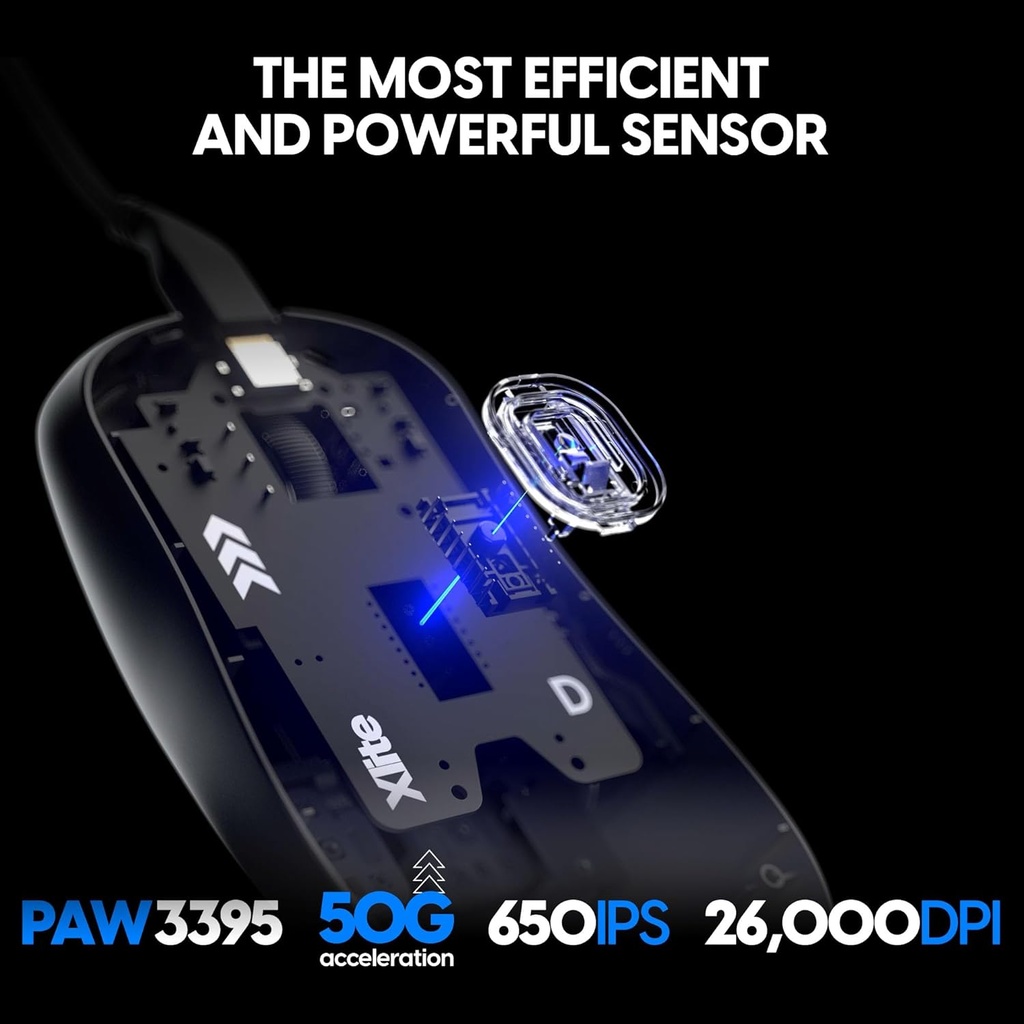 Pulsar Xlite Wired Gaming Mouse Black