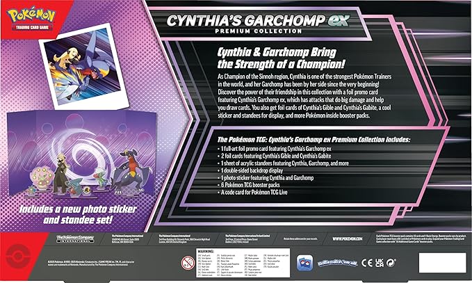 Pokemon Trading Card Game Cynthia’s Garchomp ex Premium Collection