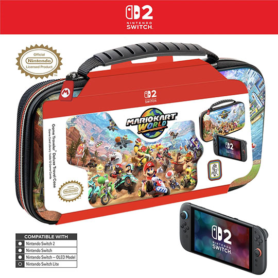 RDS Travel Case Mariokart World For Nintendo Switch 2