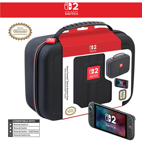 RDS Travel Carry Case For Nintendo Switch 2 Black XLarge