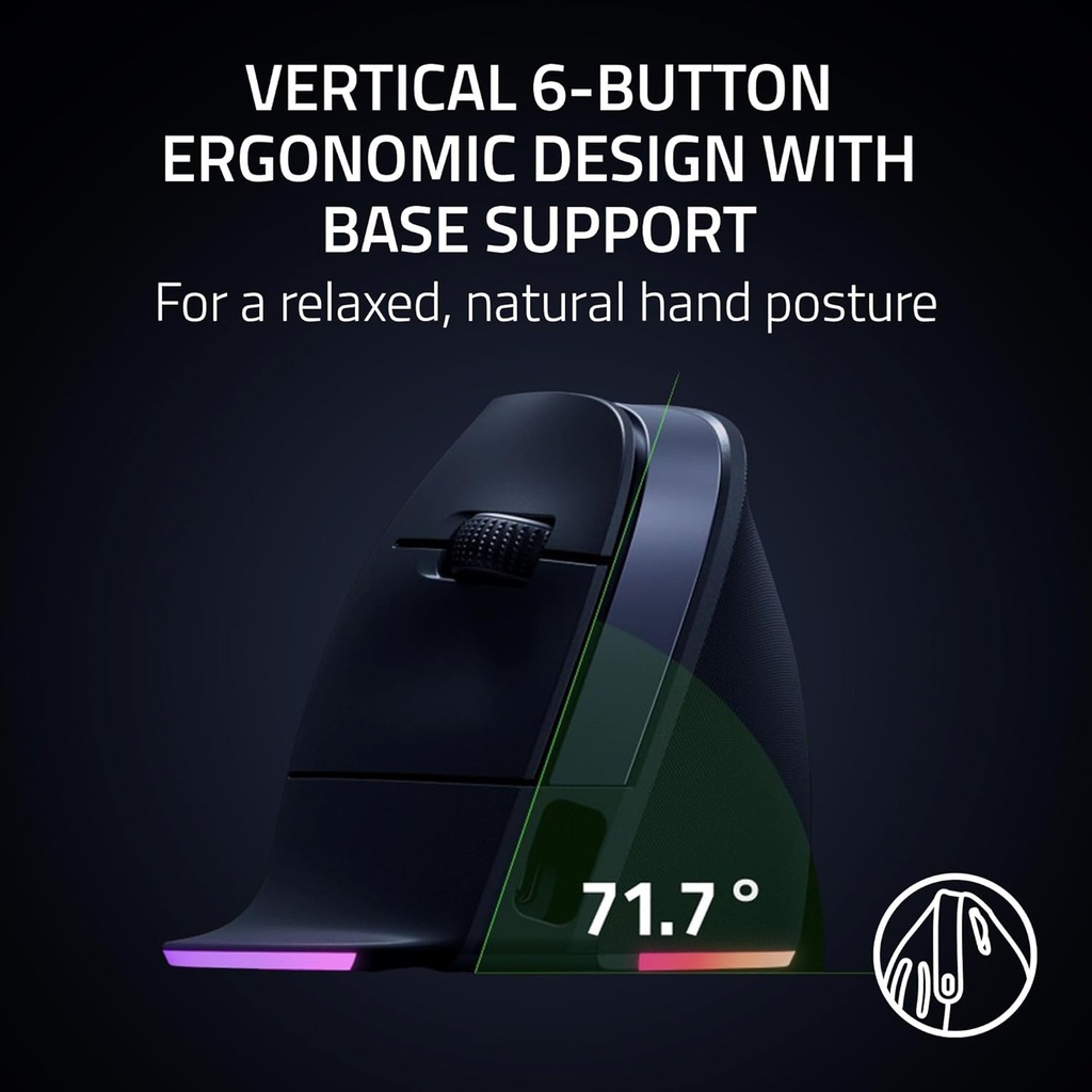 Razer Pro Click V2 Vertical Wireless Mouse