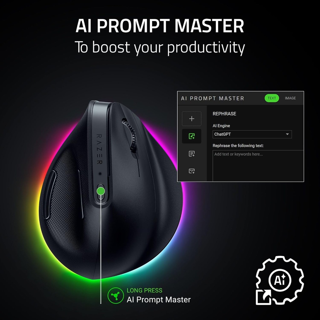 Razer Pro Click V2 Vertical Wireless Mouse