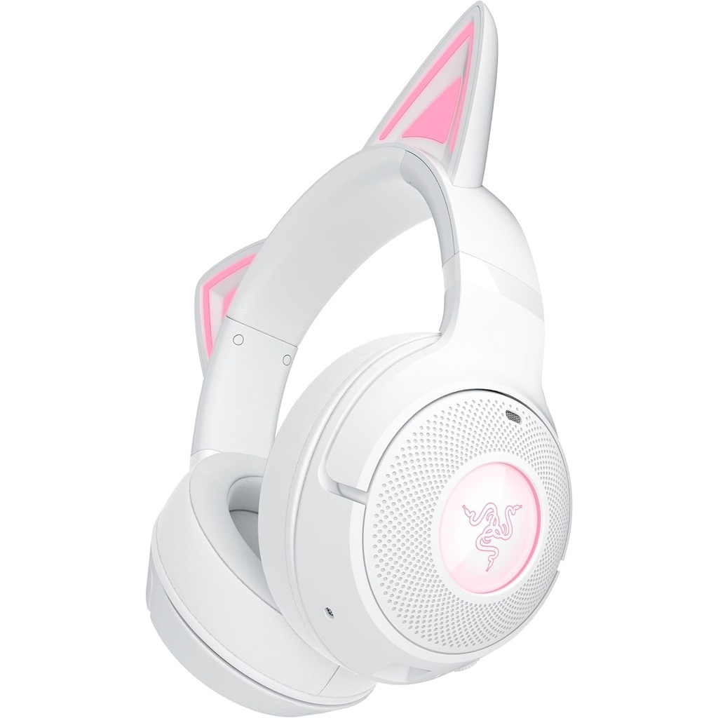 Razer Kraken Kitty V2 BT Wireless Gaming Headset With Kitty Ears White