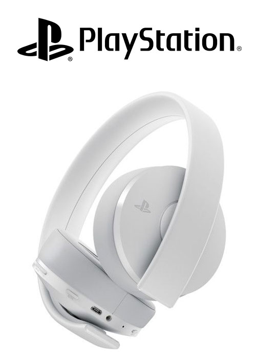PS4 Headset Gold Wireless Stereo 2.0 White V2 
