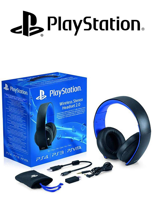 PS4 Headset Wireless Stereo 2.0 Black V2
