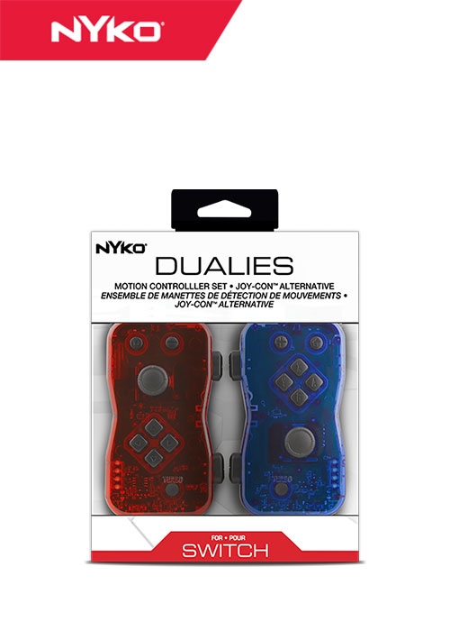 NS Joy-Con Dualies - Pair of Motion Controllers - Red/Blue (Nyko)