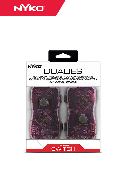 NS Joy-Con Dualies - Pair of Motion Controllers - Purple/White (Nyko)