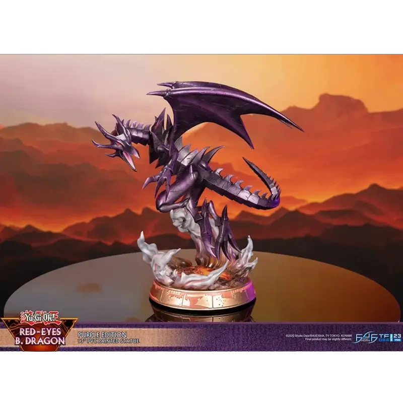 First 4 Figures Yu-Gi-Oh - Red-Eyes B. Dragon Purple Edition Figurine 2.webp