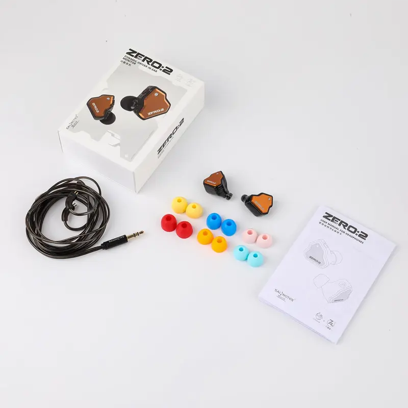 Linsoul 7hz ZeroII 3.5MM Wired Gaming In-Ear Earbuds Orange 5.webp