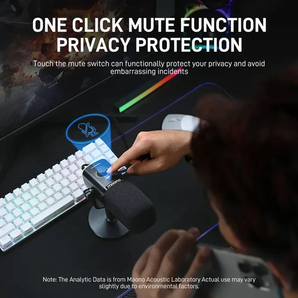 Maonocaster PD100X USB-XLR Dynamic Gaming RGB Microphone – Black (3).webp