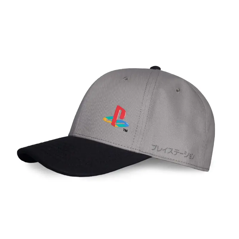 700463 Difuzed PlayStation Men's Logo Grey Adjustable Cap 5.webp