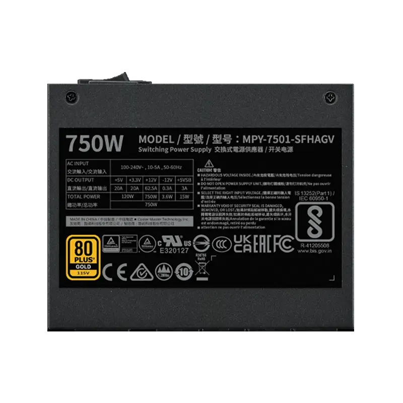 700837 Cooler Master V SFX Gold 750W Power Supply Black 5.webp