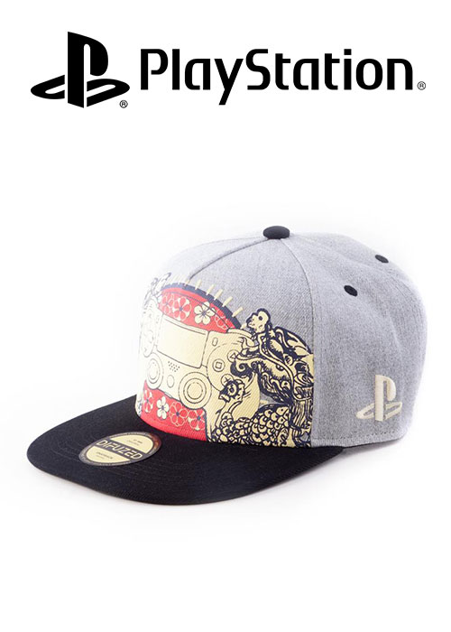 Playstation - Biker Japanese Controller Snapback Cap