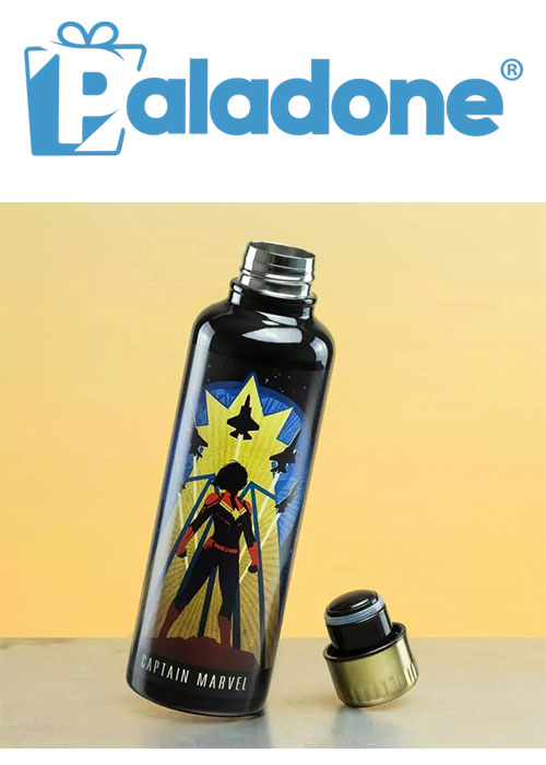 Captain Marvel Metal Water Bottle (Paladone)