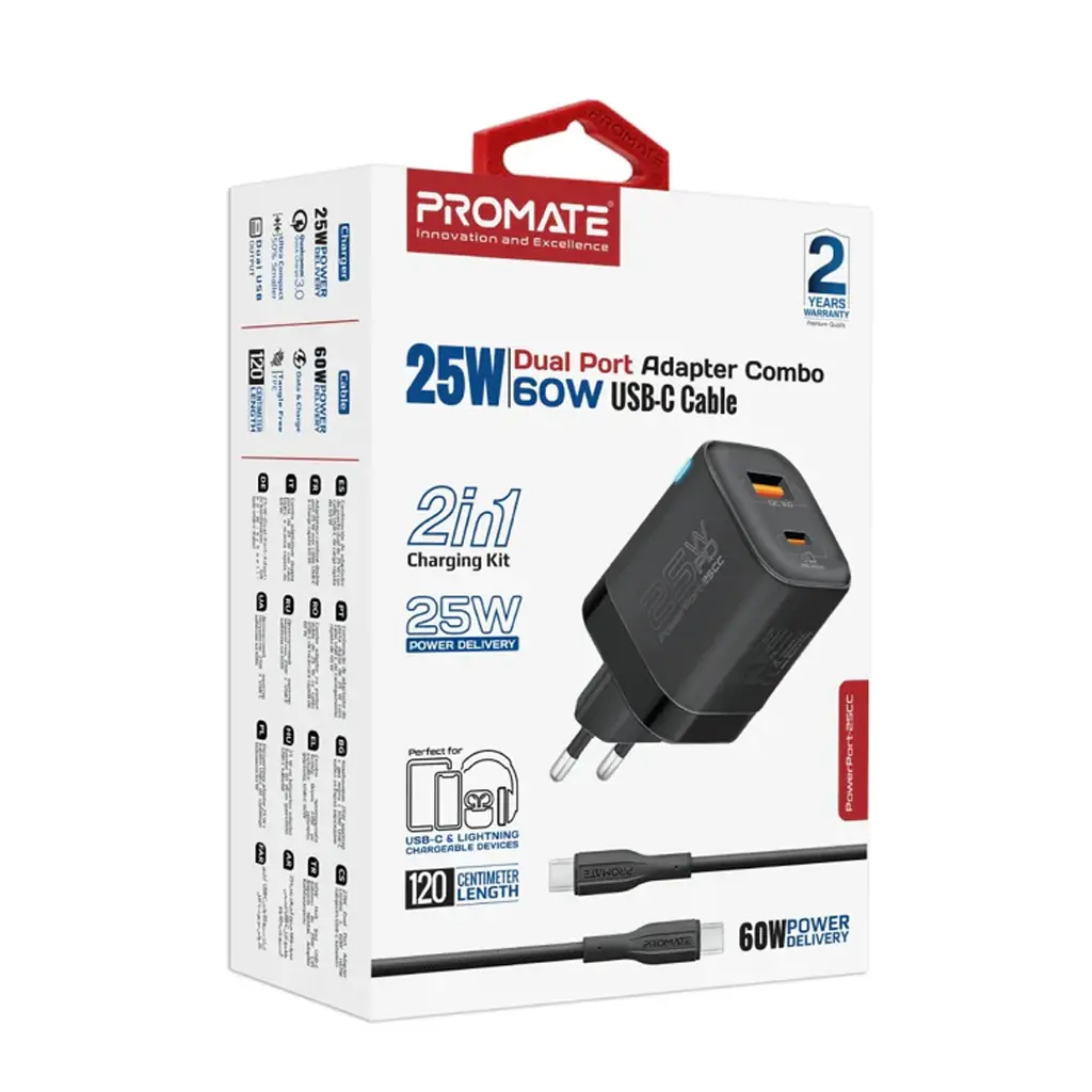 [702012] Promate 25W Dual Port Adapter 1.webp